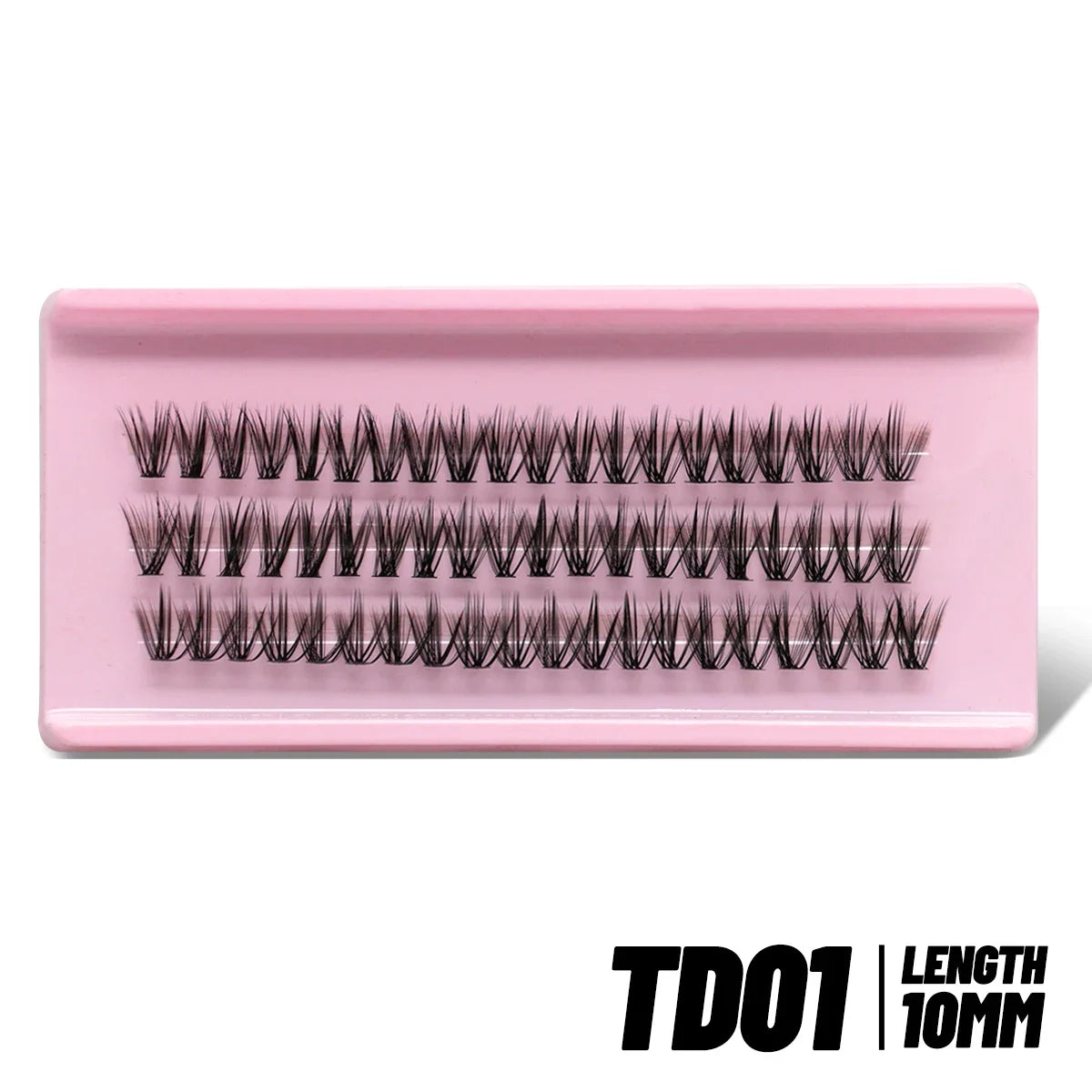 GROINNEYA Fluffy Thick DIY Eyelashes Cluster D/DD Curl Wispy Individual lashes Mix Eyelash Extensions False Eyelashes Extension