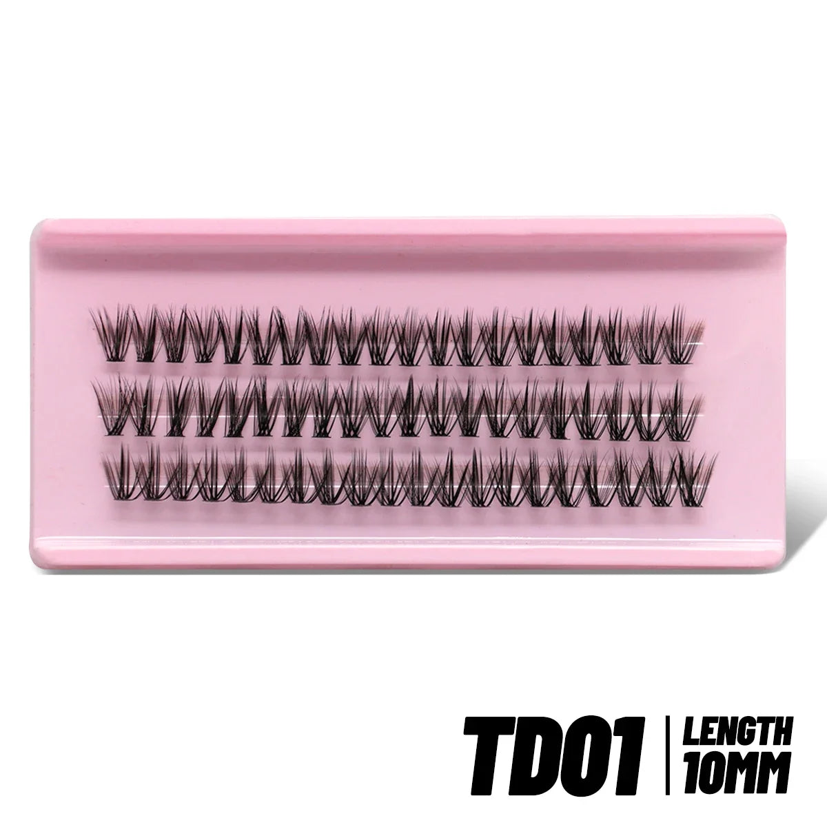GROINNEYA Lashes Clusters Cat Eyelashes Wispy Individual Lashes Extensions Volume Fluffy Clusters Lashes DIY Eyelashes Makeup