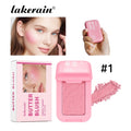 Single Color Butter Blush Matte Natural Cheek Tint Waterproof Face Contouring Cosmetics Blush Powder Face Soft Female Makeup